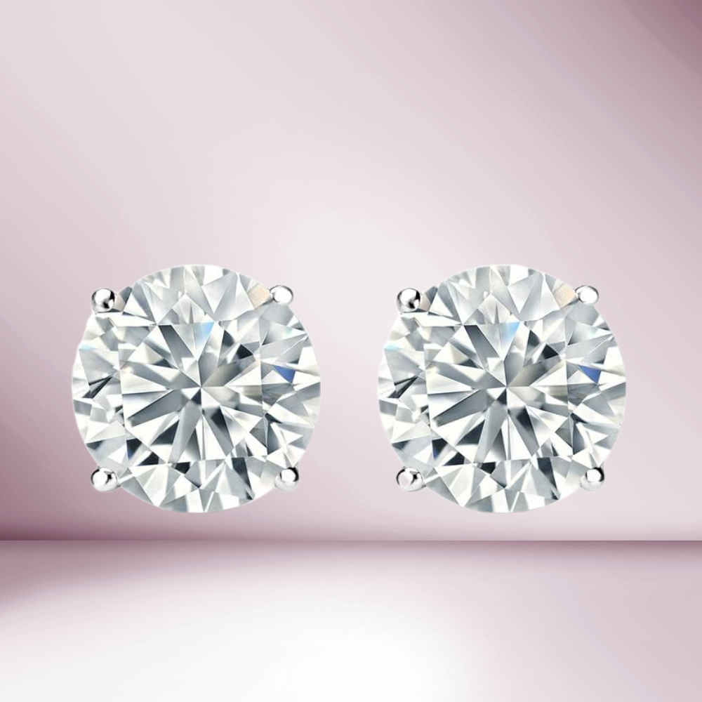 Capucelli Natural Diamond Studs Earrings: Timeless Elegance Redefined
